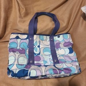 Coach bag nylon and cotton.